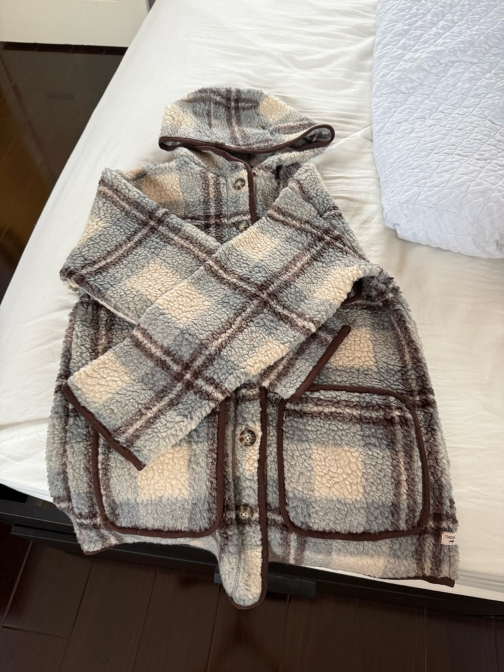 Toad&Co Sespe Barn Jacket Light Ash Plaid / XS New with tags NWT - Picture 7 of 10